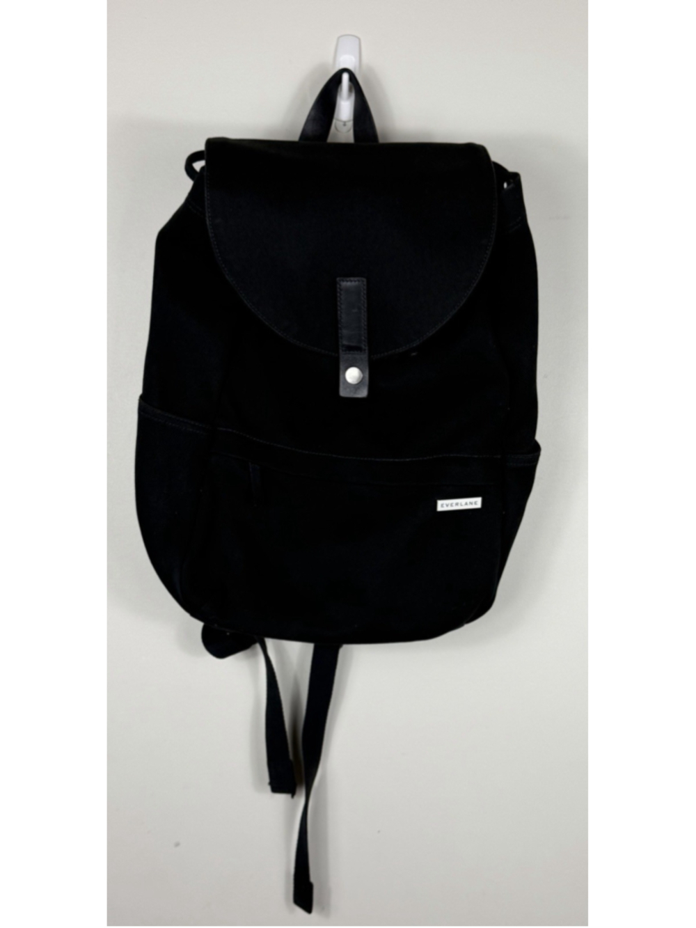 EVERLANE THE MODERN SNAP/CINCH UNISEX black Canvas Backpack - Excellent Cond